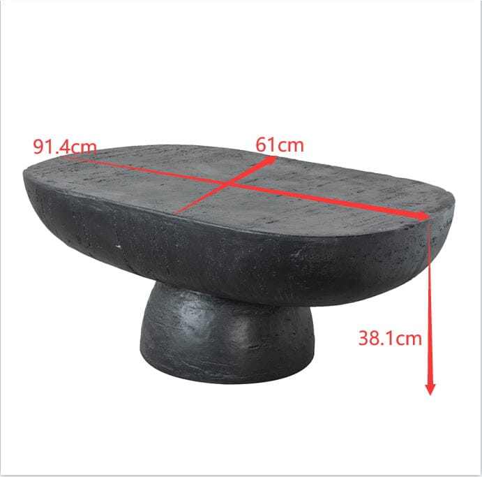 Black Cement Coffee Table