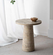 LOGAN Cement Round Side Table