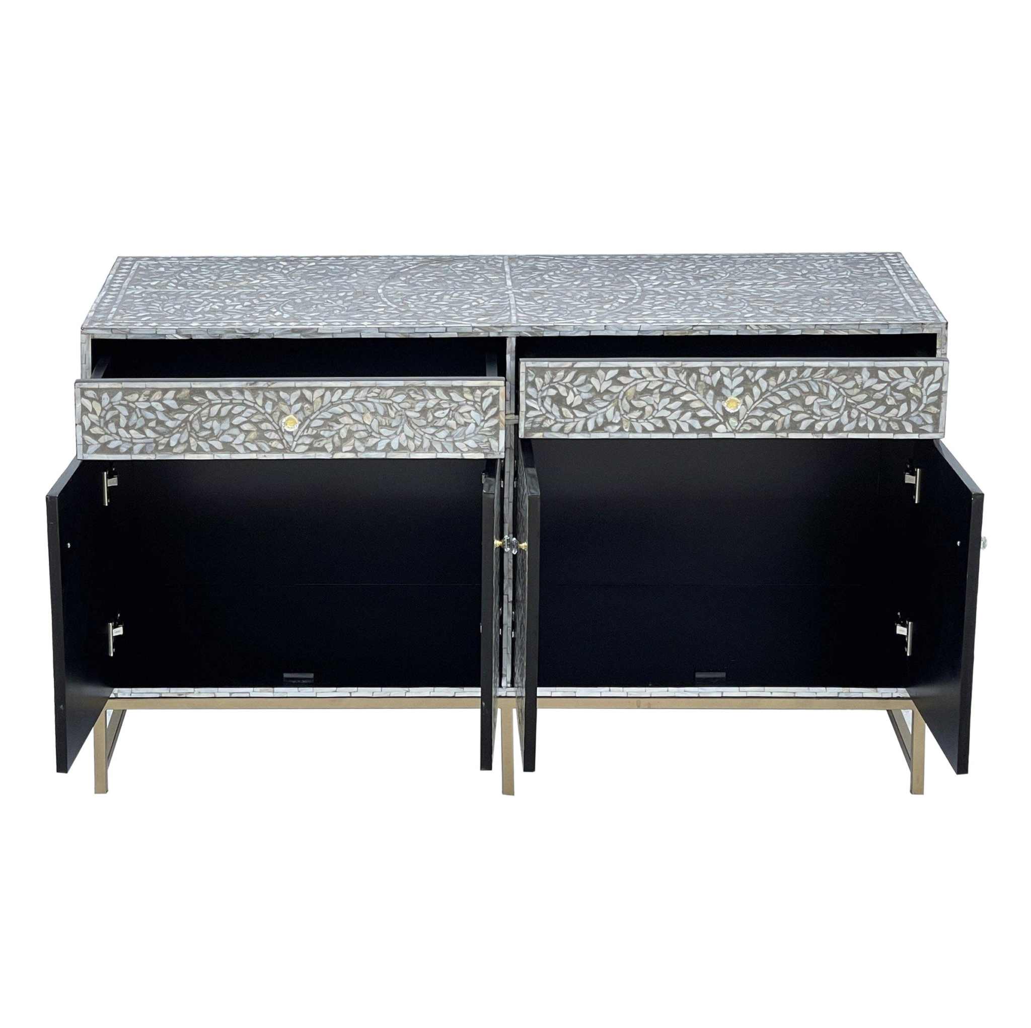 MOTHER OF PEARL HAND MADE SWISH SIDEBOARD