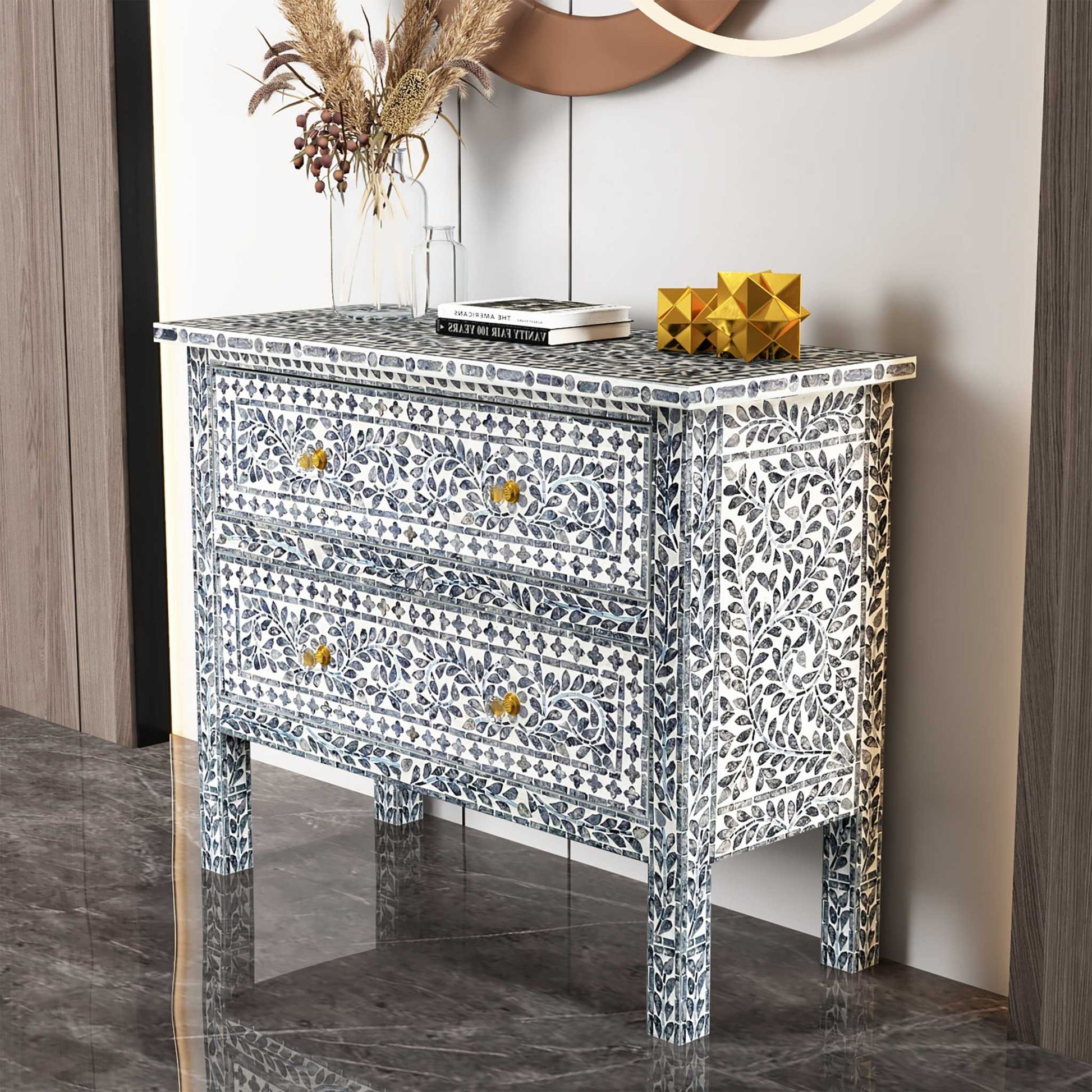 Mother of Pearl Hand Made Chest of Drawers