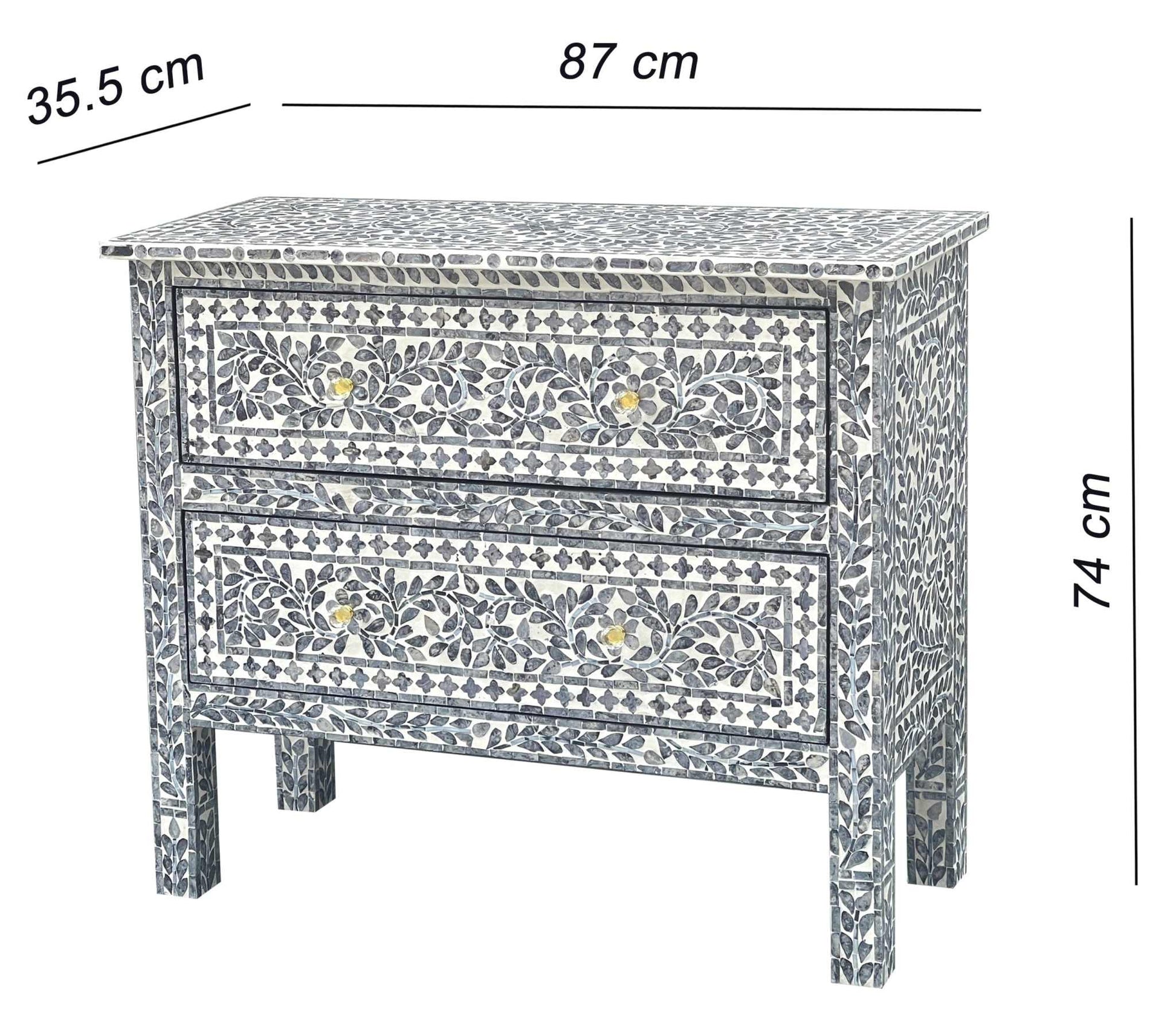 Mother of Pearl Hand Made Chest of Drawers