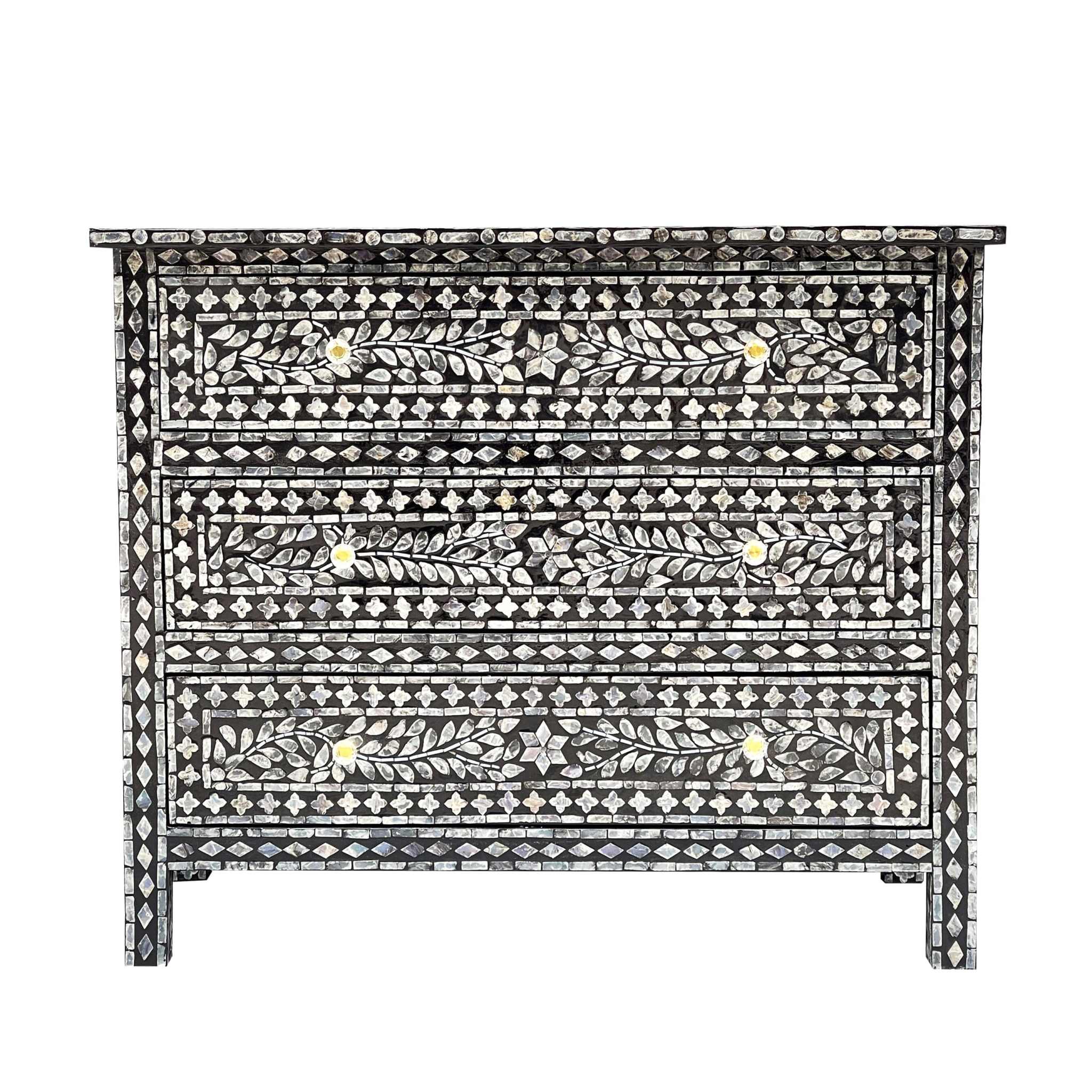 Mother of Peral Handcrafted Chest of Drawers