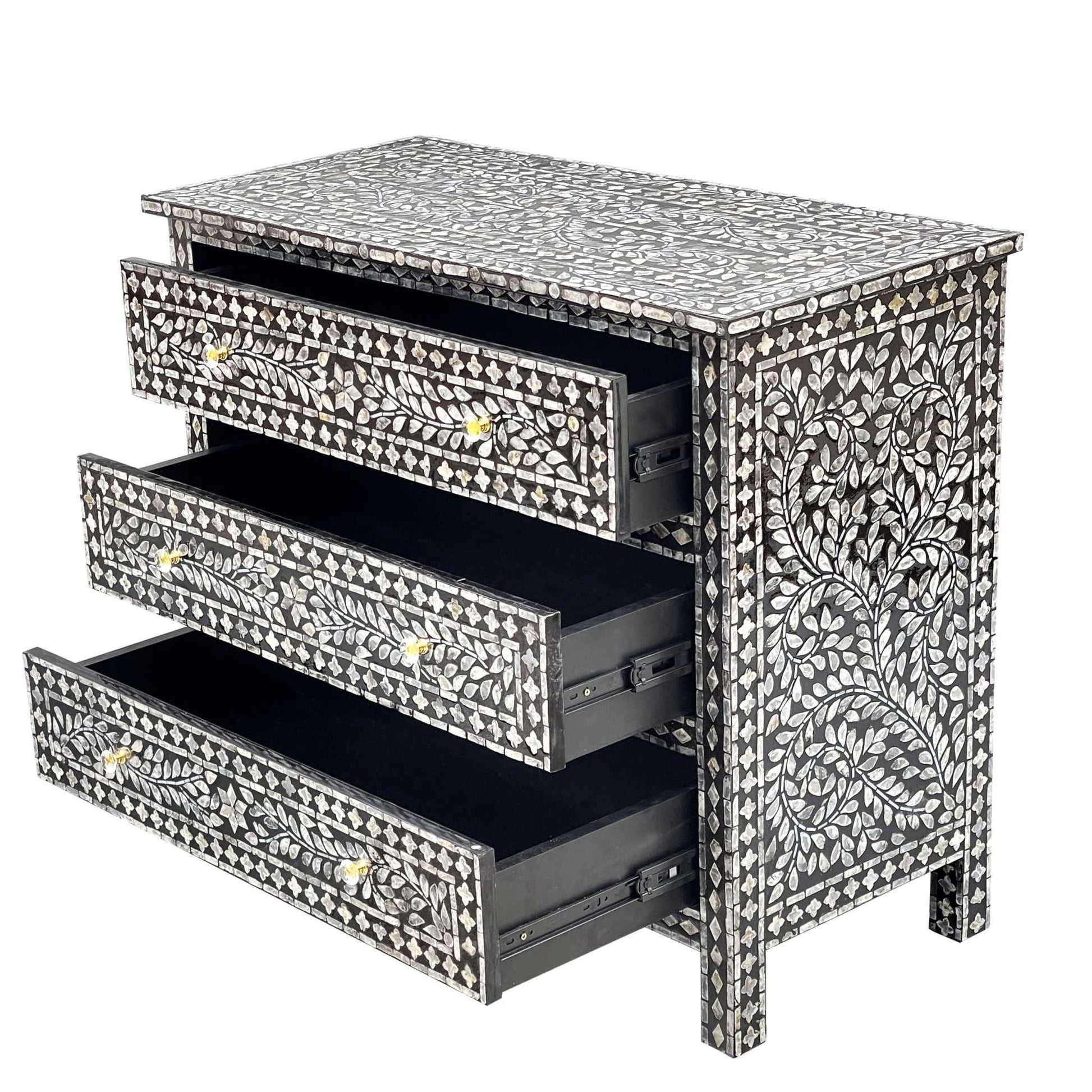 Mother of Peral Handcrafted Chest of Drawers