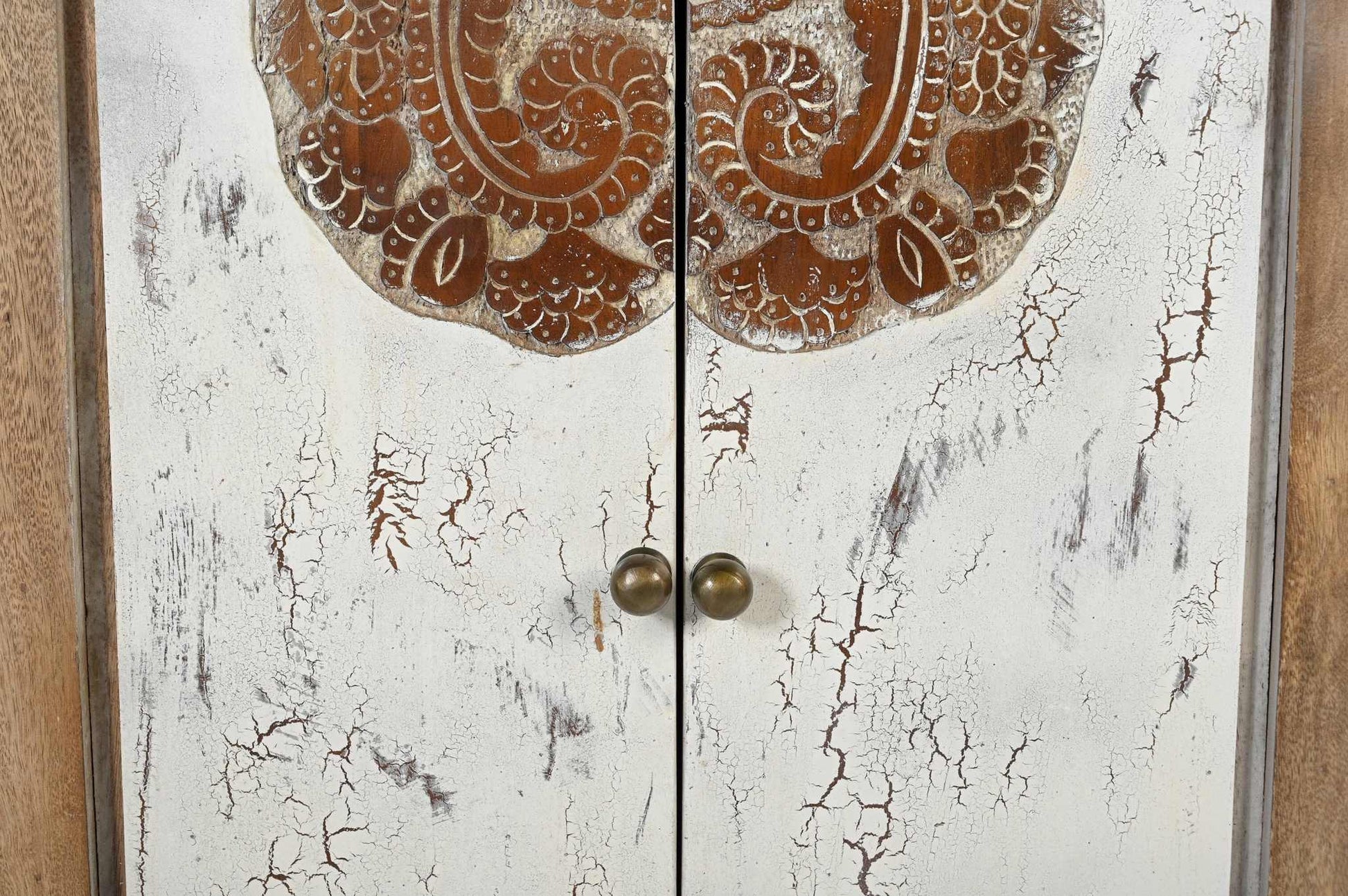 Cowhide Patchwork Chest of Drawers Cabinet