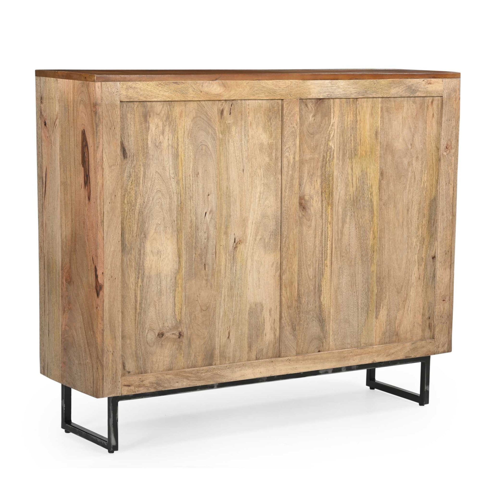 Cowhide Patchwork Chest of Drawers Cabinet