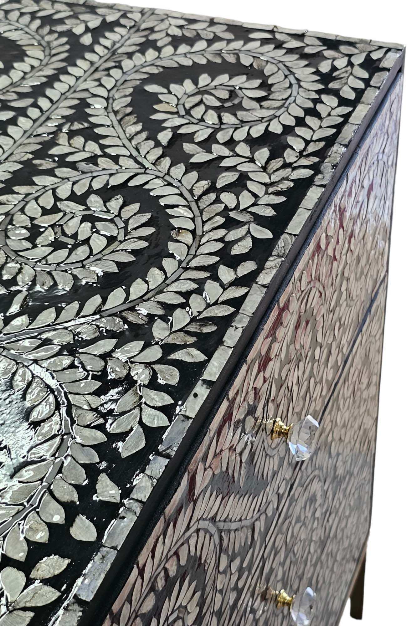 Mother of Pearl Enchanting Vine Sideboard With Drawers
