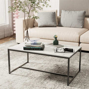 Elegant Heavy Duty Stone Coffee Table Marble