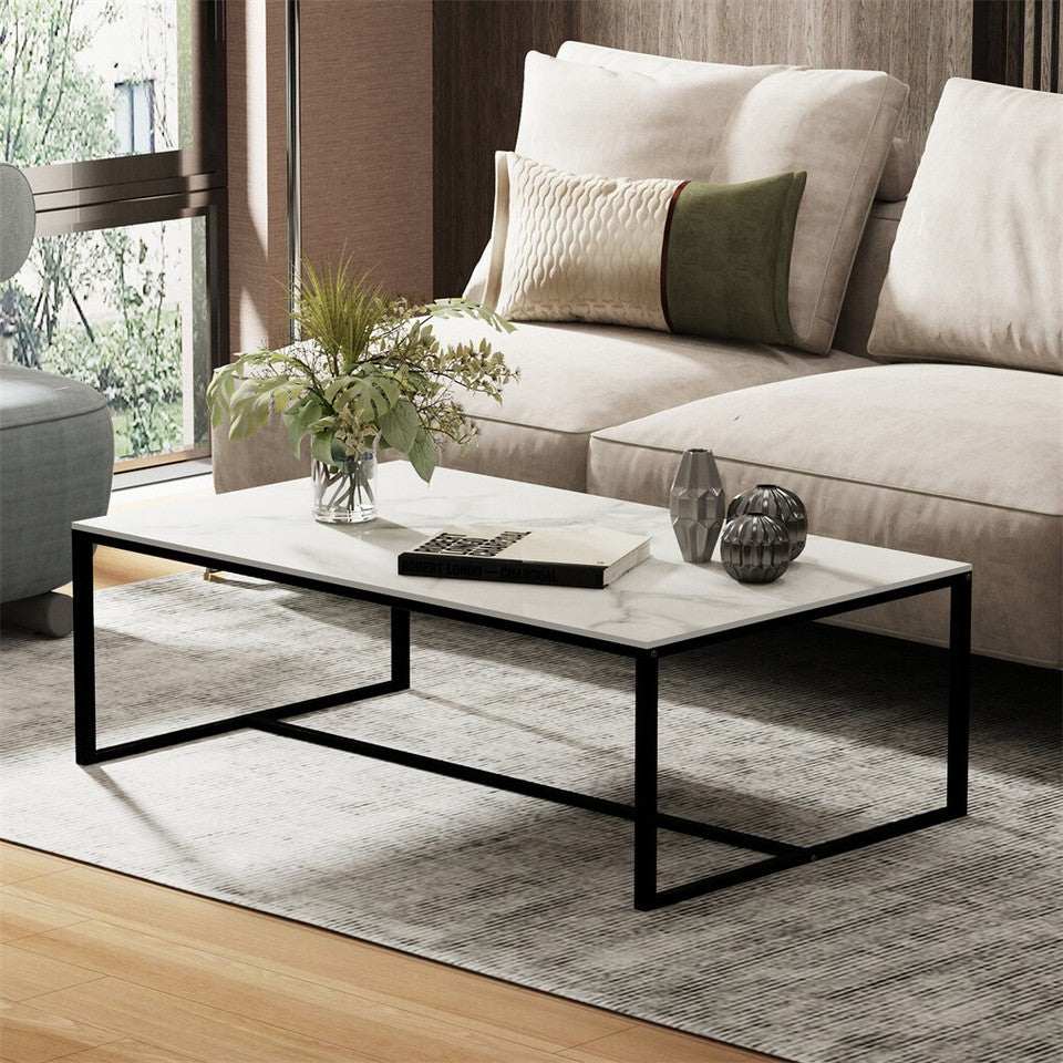 Elegant Heavy Duty Stone Coffee Table Marble
