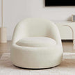 boucle swivel chair