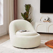 boucle swivel chair