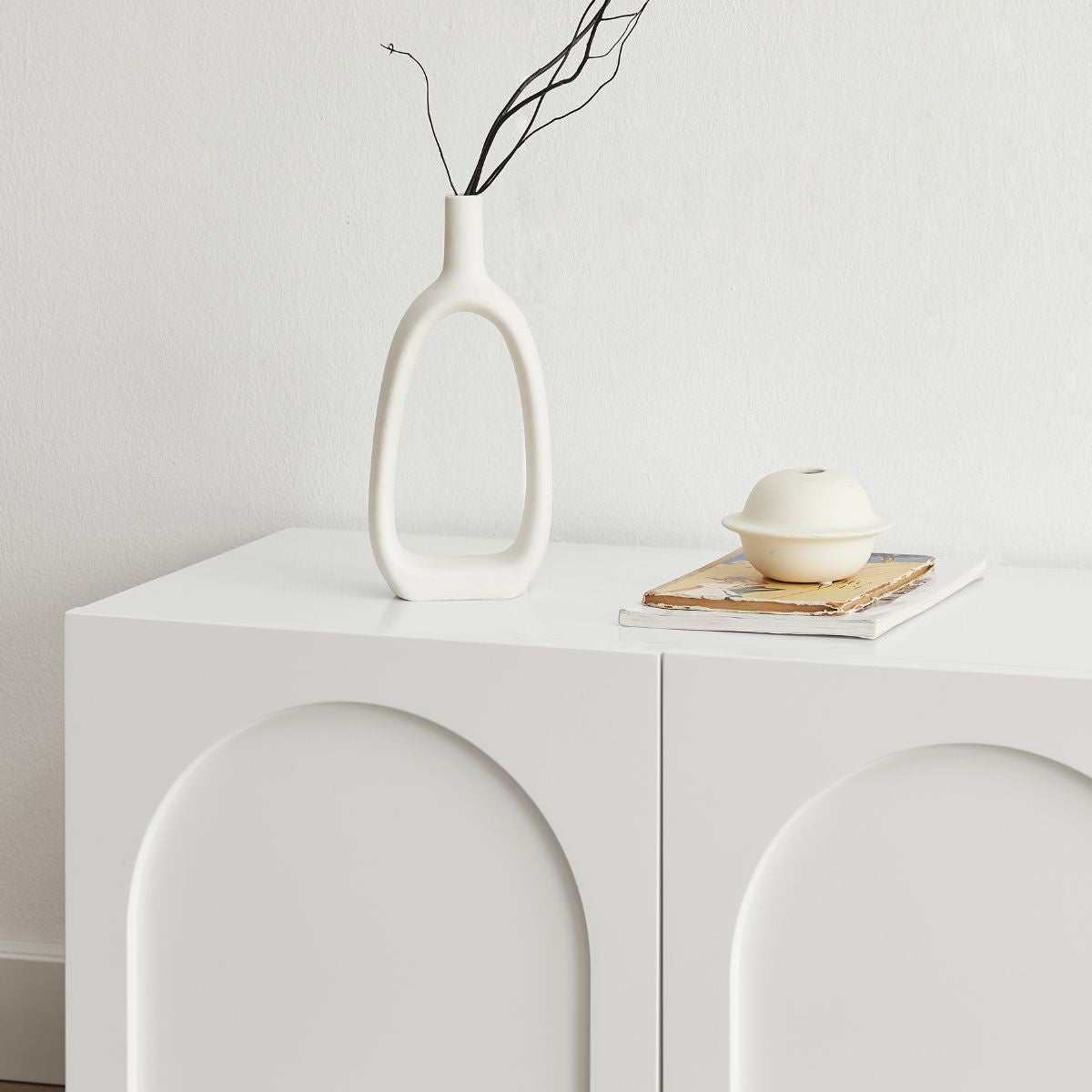 Dome Entertainment Center White TV Unit - 180cm