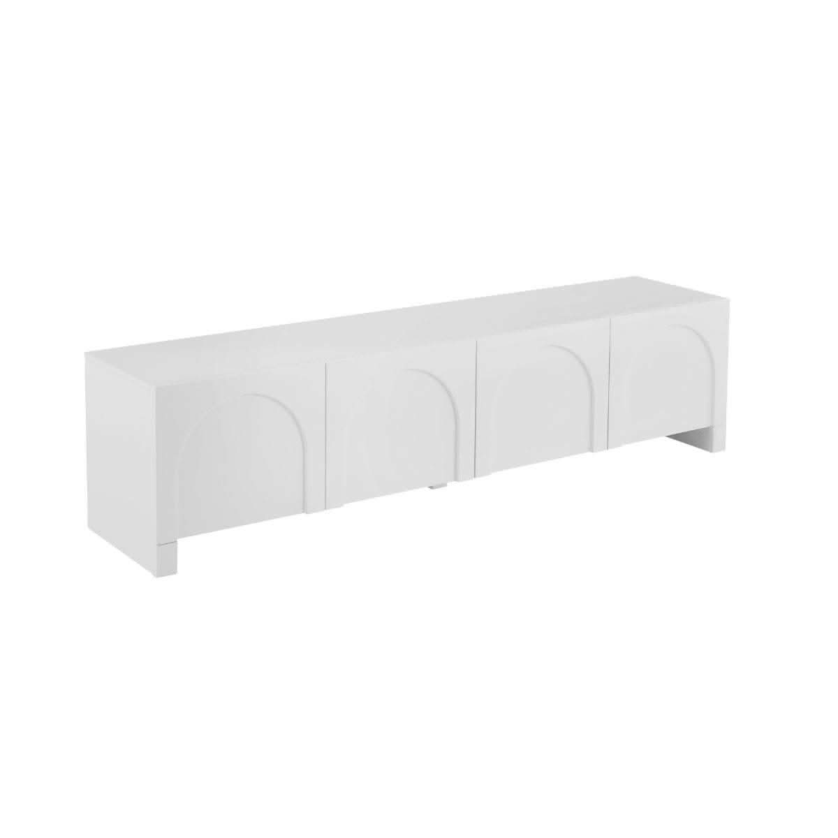 Dome Entertainment Center White TV Unit - 180cm