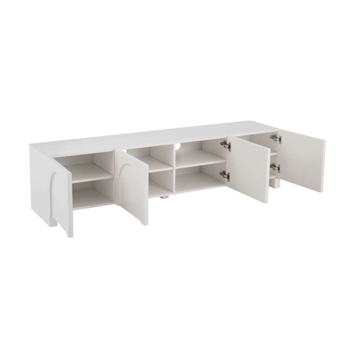 Dome Entertainment Center White TV Unit - 180cm