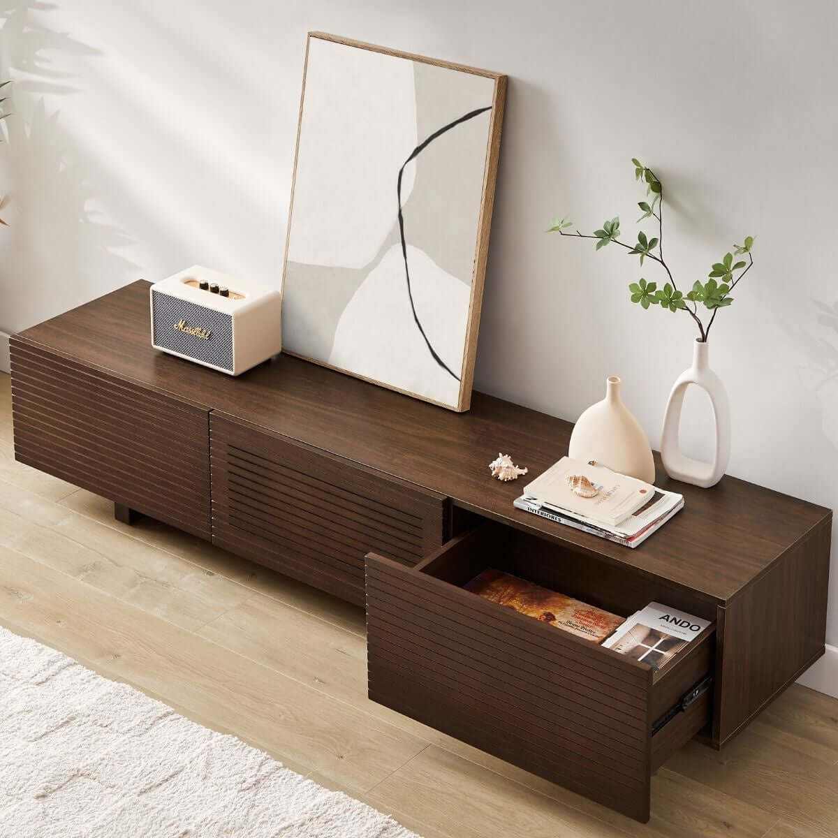 Loren Wooden Scandinavian TV Unit