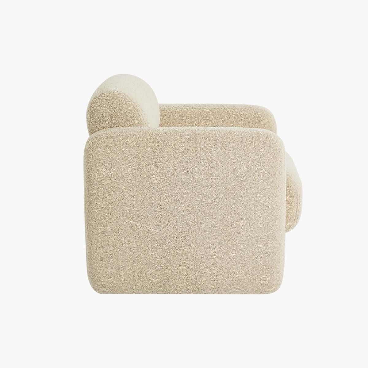Lilah Modern Boucle Armchair - Light Sand