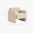 boucle armchair