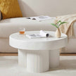 ribbed white coffee table