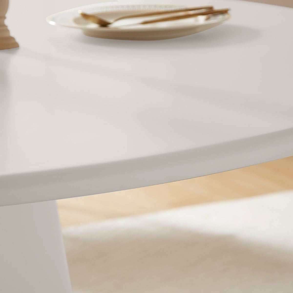 Sora Round Dining Room Table - White