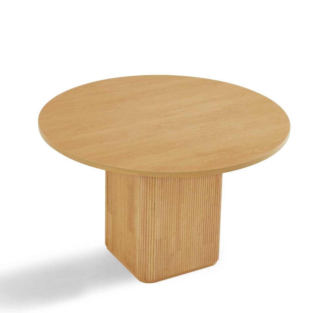 Tate 4 Seater Column Dining Table in Natural