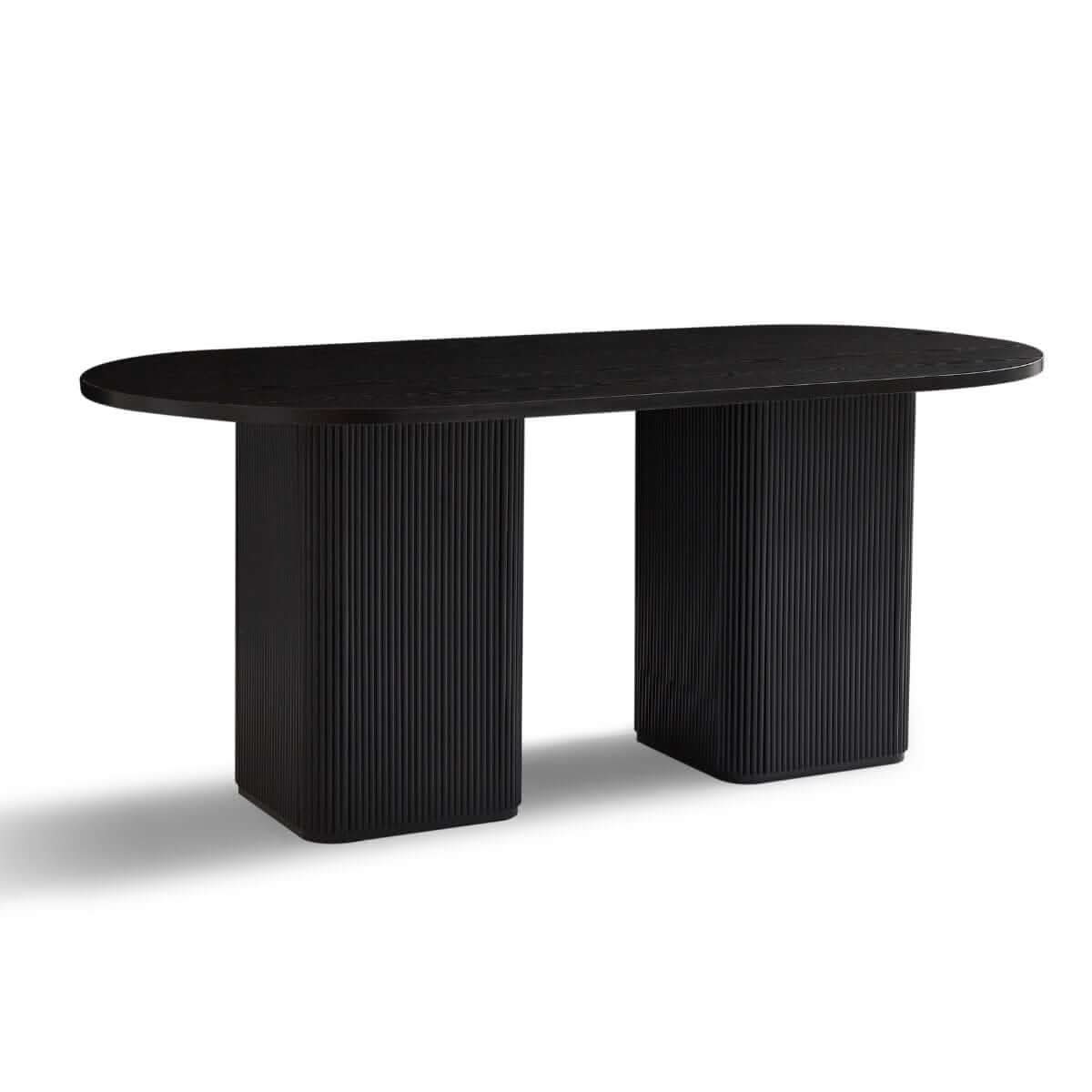 Tate 6 Seater Black Dining Room Table