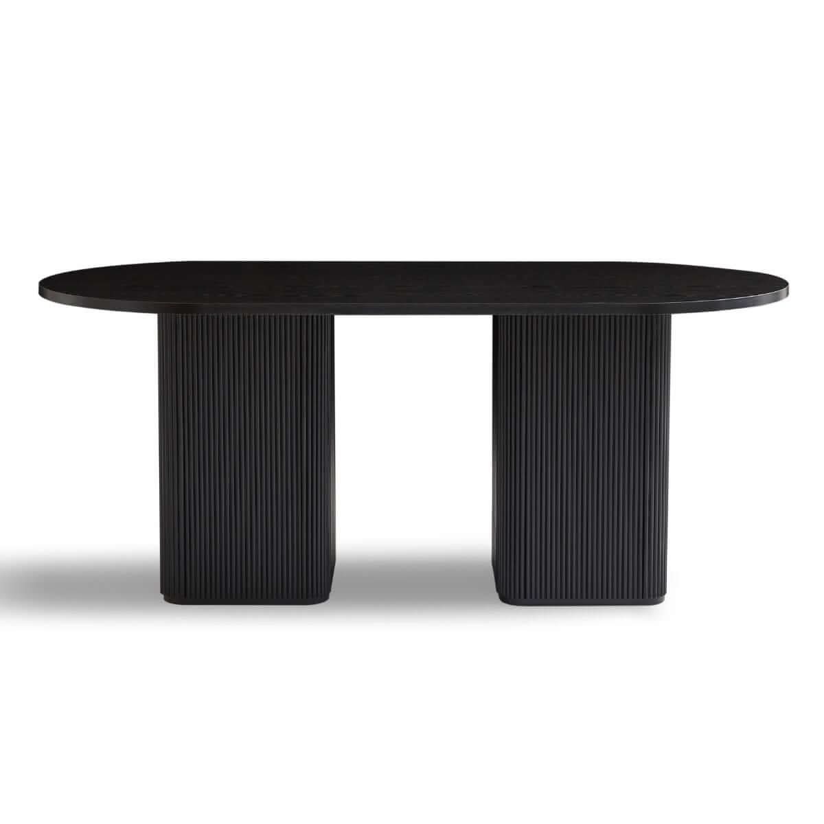 Tate 6 Seater Black Dining Room Table
