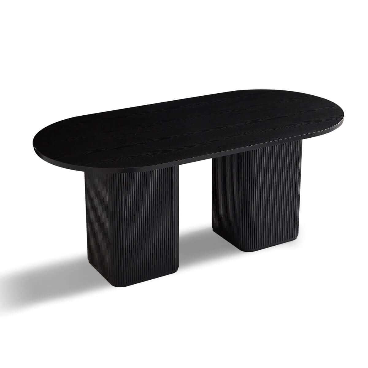 Tate 6 Seater Black Dining Room Table