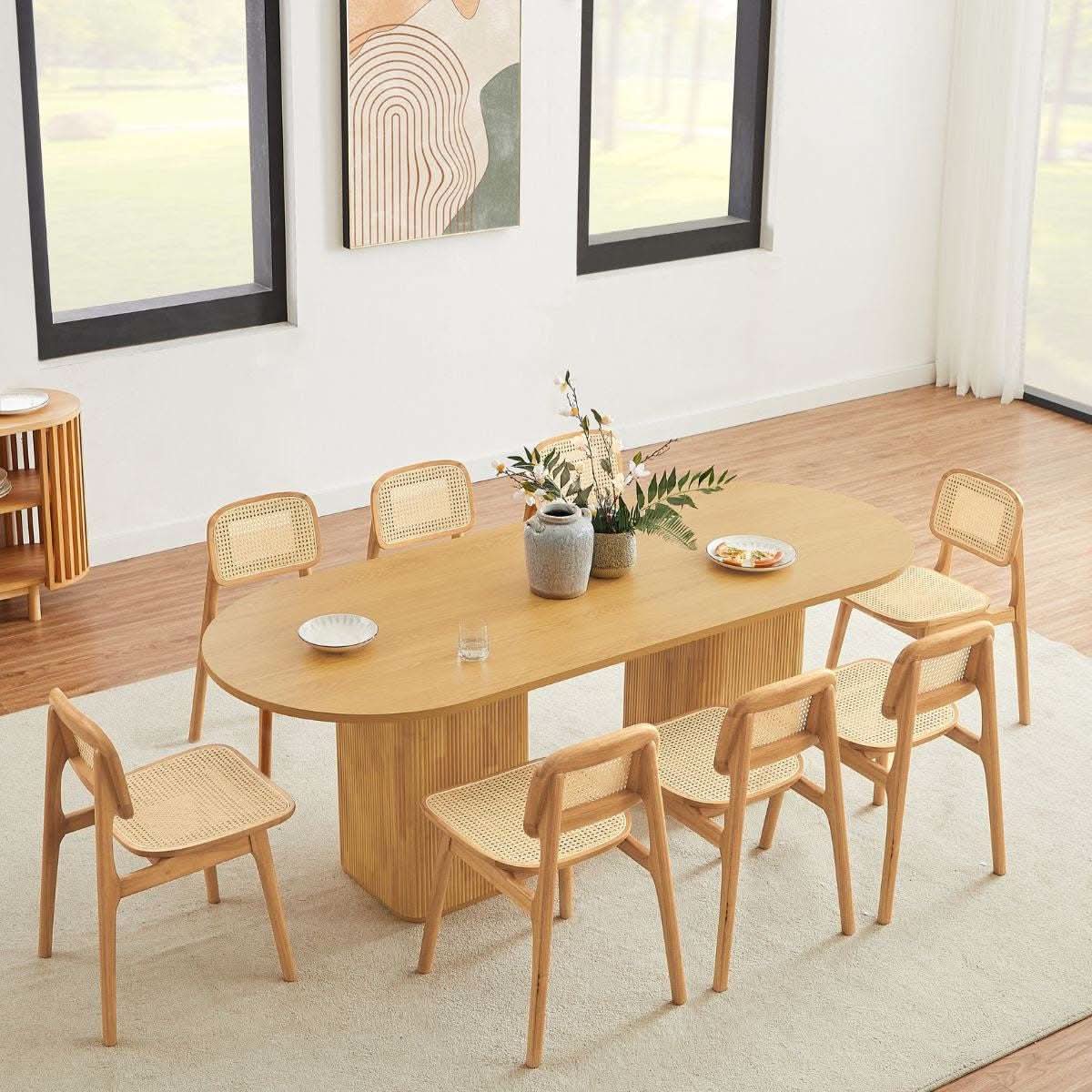 Tate 8 Seater Dining Table Natural