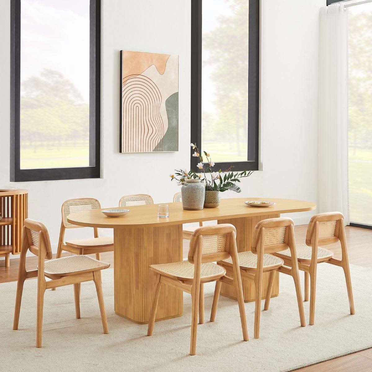 Tate 8 Seater Dining Table Natural