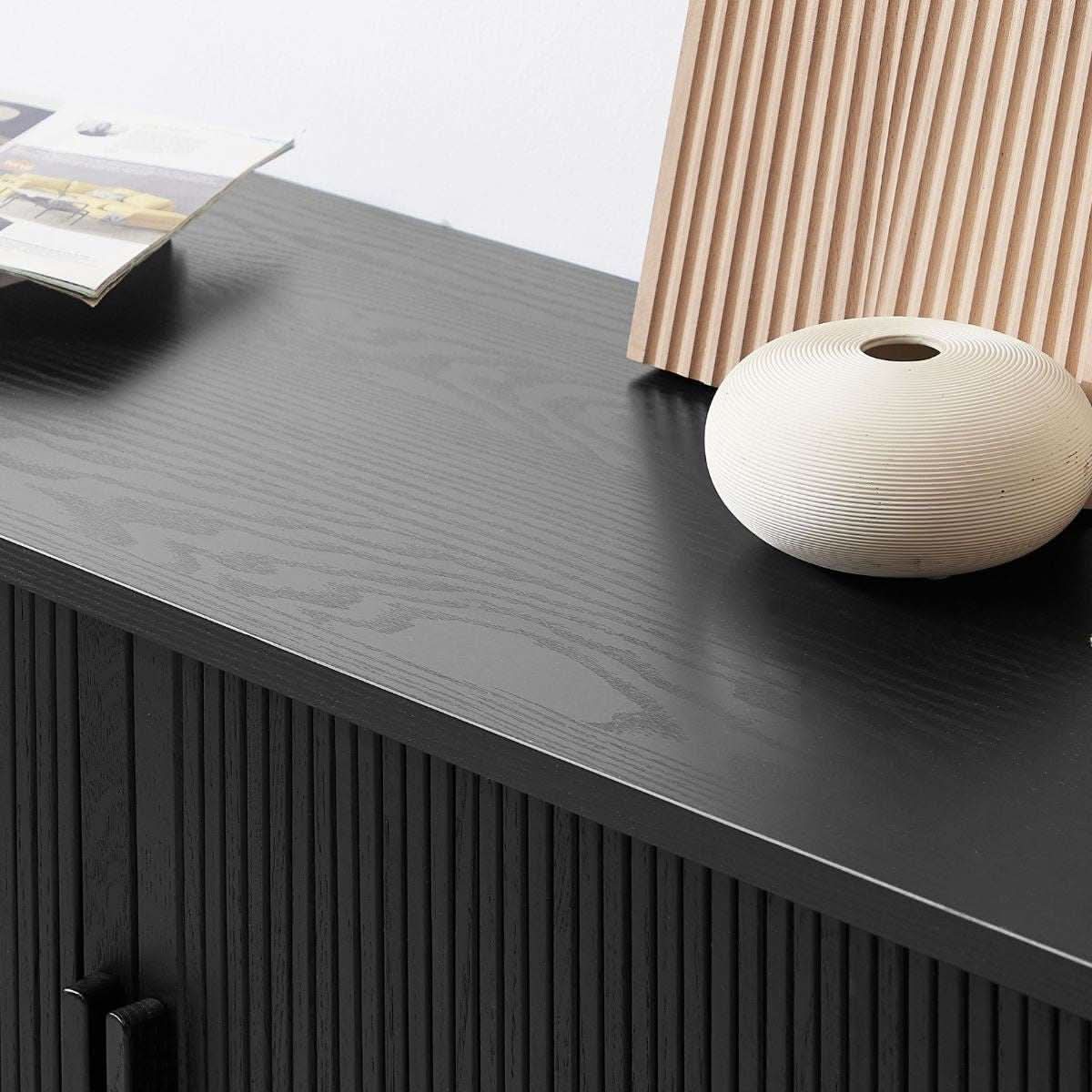 Tate 160cm Modern Sideboard Black