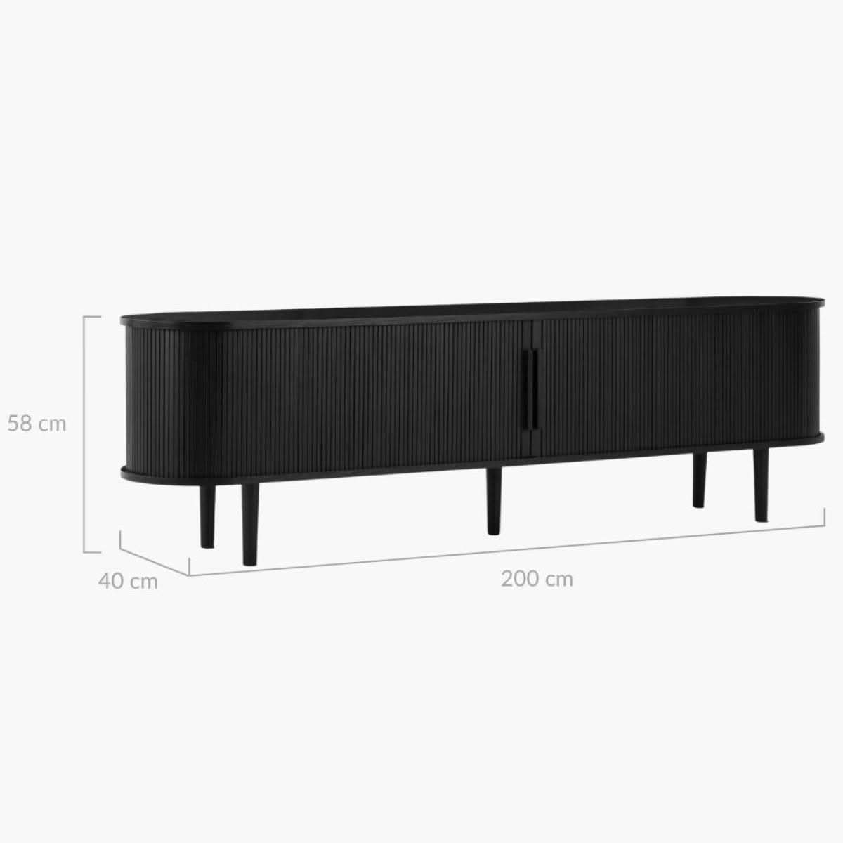 Tate TV Stand 200cm Black