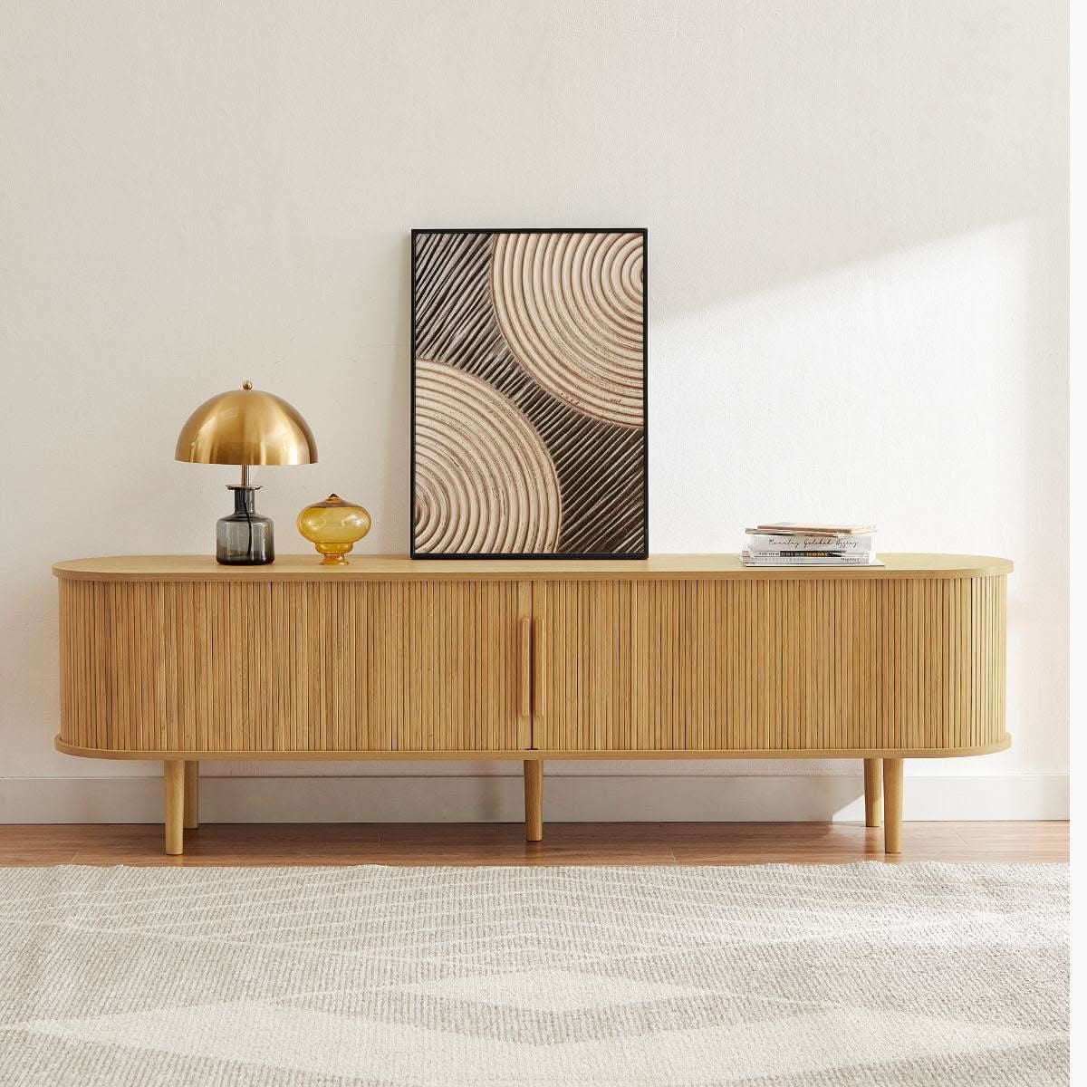 Tate 200cm Entertainment Unit - Natural