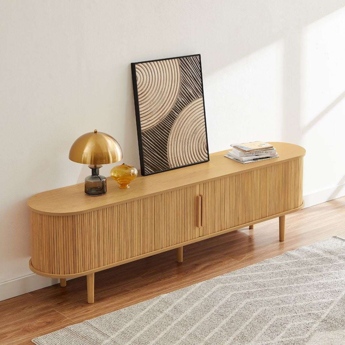 Tate 200cm Entertainment Unit - Natural