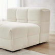 white boucle chair