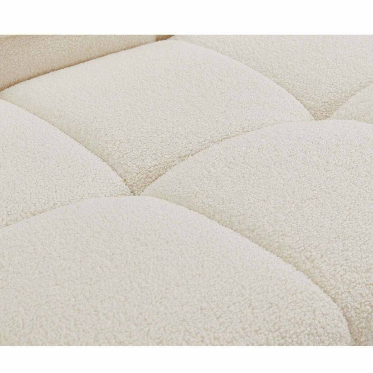 Travis White Boucle Fabric Armchair
