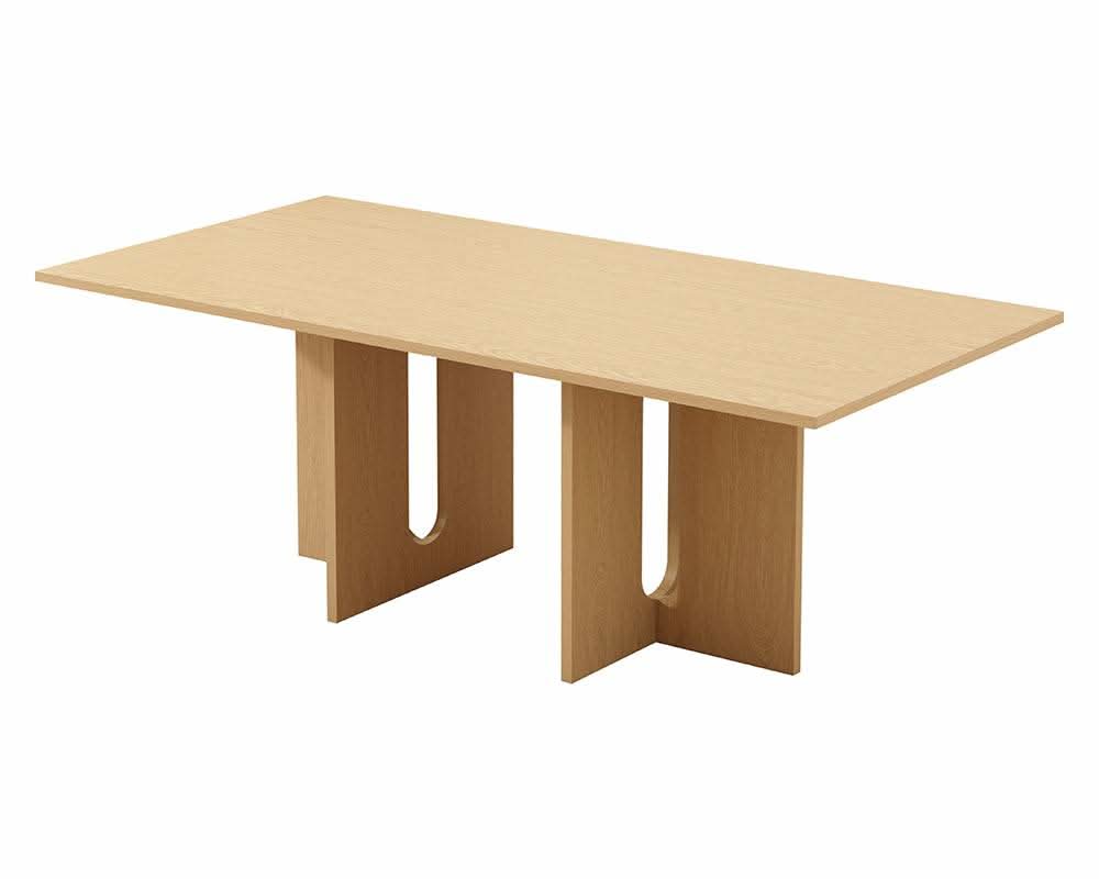 Oak Melamine Table Top Dining Table 8 Seater
