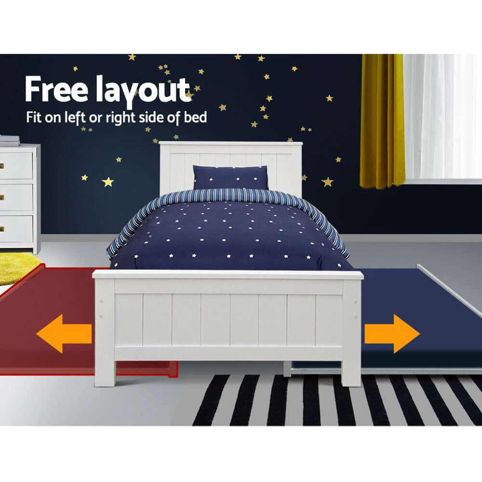 king single bed frame with trundle