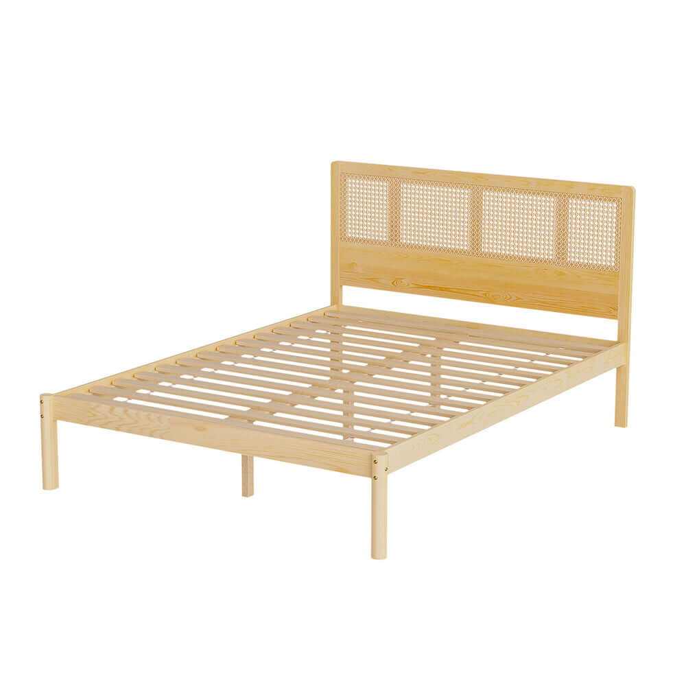 Rita Rattan Bed Frame Double Size