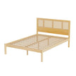 rattan bed frame double