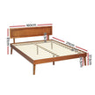 queen size bed frame walnut