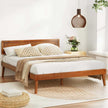 queen size bed frame walnut