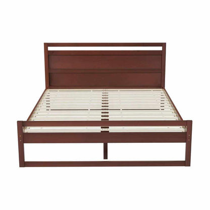 Artiss WITTON Queen Size Bed Frame - Walnut