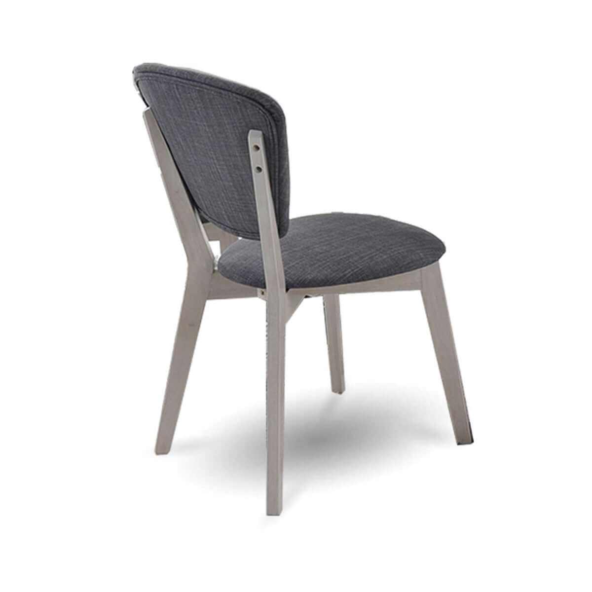 Mid Century Dining Chairs Set of 2 - White Wash