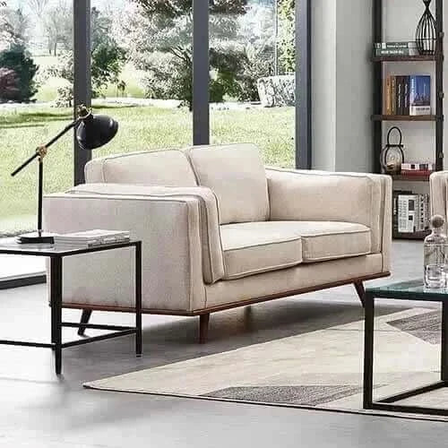 Modern Sofa 2 Seater for Living with Wooden Frame