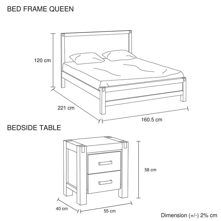 solid wood queen bedroom set