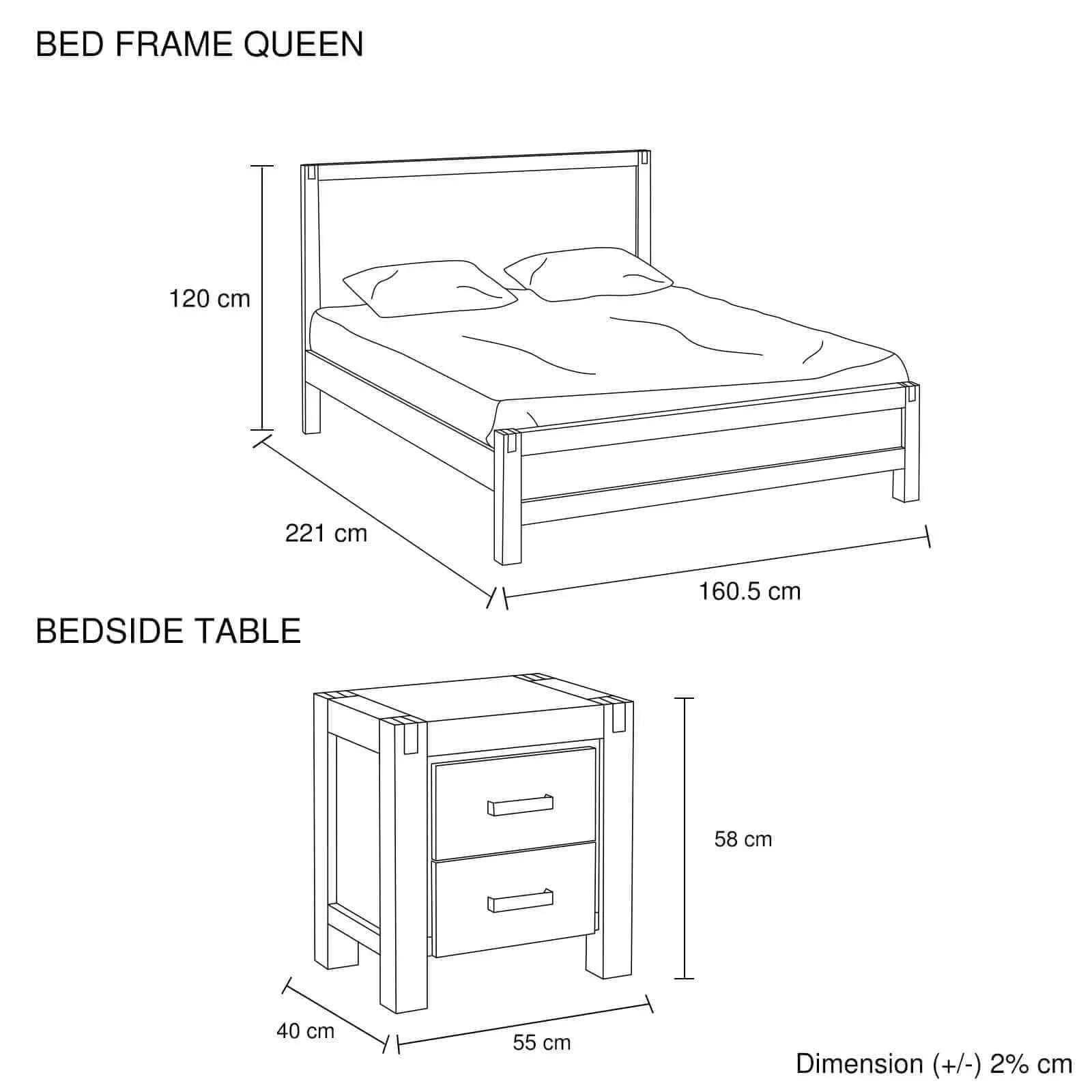 solid wood queen bedroom set