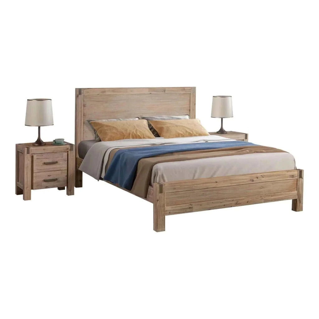 solid wood queen bedroom set-Upinteriors