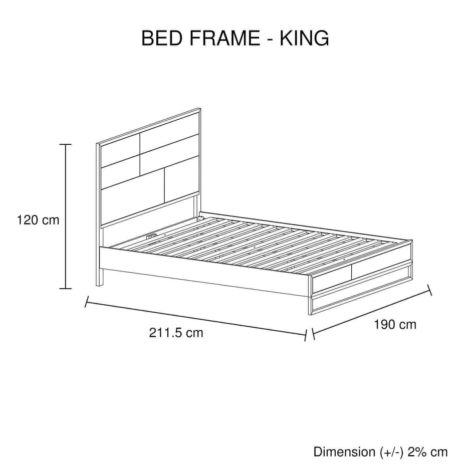 king size bed with bedside tables