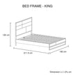 king size bed with bedside tables