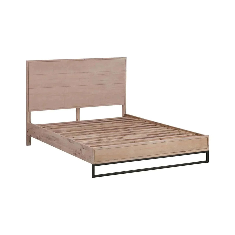 queen bed frame with nightstands