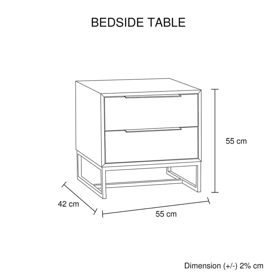 queen bed frame with nightstands